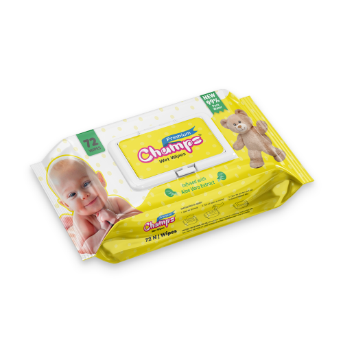 Champs Wet Wipes 72
